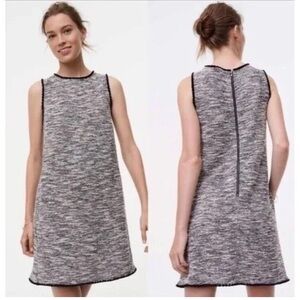 Loft Sleeveless Tweed Sheath Dress with Pockets